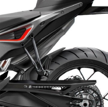 Toon details van Achterspatbord verlenger mat zwart voor het originele spatbord KTM 790 Duke '18-'21 Afbeeldingen van Achterspatbord verlenger mat zwart voor het originele spatbord KTM 790 Duke '18-'21
