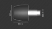 Afbeeldingen van Trillingsdempers ABM model Basic cap (set van 2 stuks)