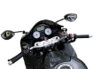 Afbeeldingen van Superbikestuurombouw semi kroonplaat zwart Kawasaki ZZR1400 2006-2011