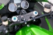 Afbeeldingen van Superbikestuurombouw semi kroonplaat zwart Kawasaki ZZR1400 2012-