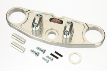 Toon details van Superbikestuurombouw kroonplaat zilver Yamaha FZR1000 1991-1996 Afbeeldingen van Superbikestuurombouw kroonplaat zilver Yamaha FZR1000 1991-1996