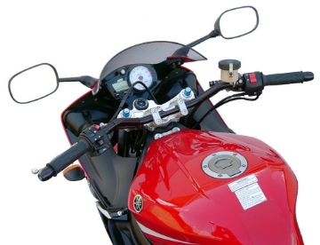 Toon details van Superbikestuurombouw kroonplaat zwart Yamaha YZF-R6 2003-2004 Afbeeldingen van Superbikestuurombouw kroonplaat zwart Yamaha YZF-R6 2003-2004