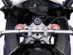 Afbeeldingen van Superbikestuurombouw kroonplaat zwart Aprilia RSV1000/MILLE 2004-2008