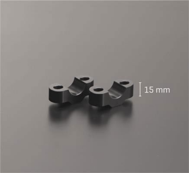 Afbeeldingen van Stuurverhogers 25mm zwart - ABM 'bringUp' voor 22,2mm stuur