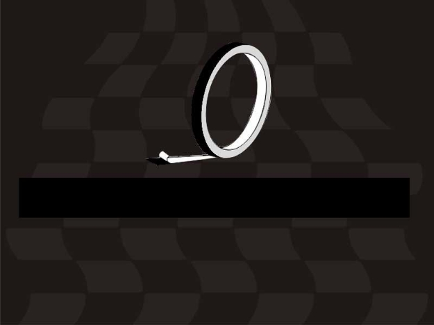 Afbeeldingen van Velglint 5mm (rolletje van 6 meter)-Zwart