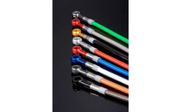 Toon details van Stahlflex achterremleiding Aprilia RS250 1994-1997 Afbeeldingen van Stahlflex achterremleiding Aprilia RS250 1994-1997
