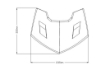 Afbeeldingen van Front cover mat zwart Puig Yamaha MT-07 '18-