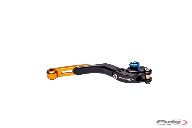 Afbeeldingen van Remhendel Puig opklapbaar/uitschuifbaar goud/blauw/zwart