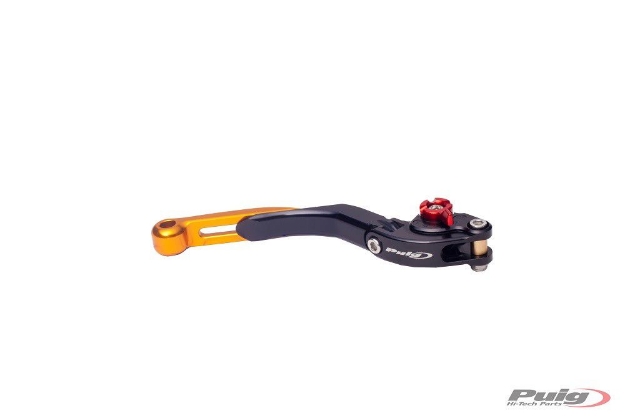 Afbeeldingen van Remhendel Puig opklapbaar/uitschuifbaar goud/rood/zwart