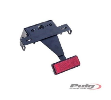 Toon details van Kentekenplaathouder zwart Puig Yamaha YZF-R6 '03-05 / YZF-R1 '02-03 Afbeeldingen van Kentekenplaathouder zwart Puig Yamaha YZF-R6 '03-05 / YZF-R1 '02-03