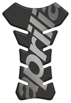 Toon details van Tankpad zwart met logo Aprilia Afbeeldingen van Tankpad zwart met logo Aprilia