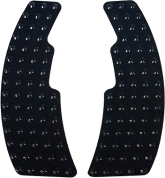 Toon details van Racing grip stickers zwart set van 2 Afbeeldingen van Racing grip stickers zwart set van 2