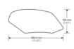 Afbeeldingen van Tank protector/grip stickers zwart Puig diverse Aprilia modellen