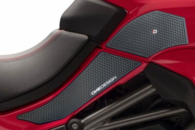Afbeeldingen van Tank protector/grip stickers zwart Puig diverse Ducati Multistrada modellen