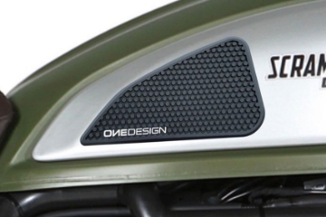 Toon details van Tank protector/grip stickers zwart Puig diverse Ducati Scrambler modellen Afbeeldingen van Tank protector/grip stickers zwart Puig diverse Ducati Scrambler modellen