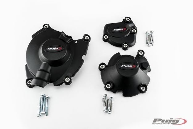 Afbeeldingen van Engine cover set 3-delig Puig Yamaha YZF-R1/M '15-