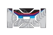 Afbeeldingen van Sticker voor BMW topkoffer model VARIO NAVIGATOR K25 Puig
