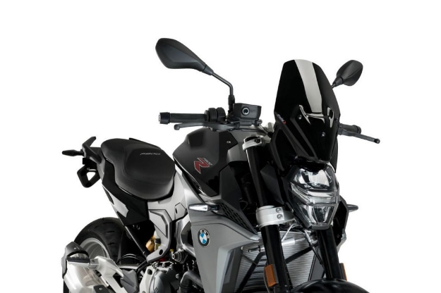 Afbeeldingen van Vervangingsruit naked bike Sport Puig BMW F900R '20- (met originele BMW support) -zwart