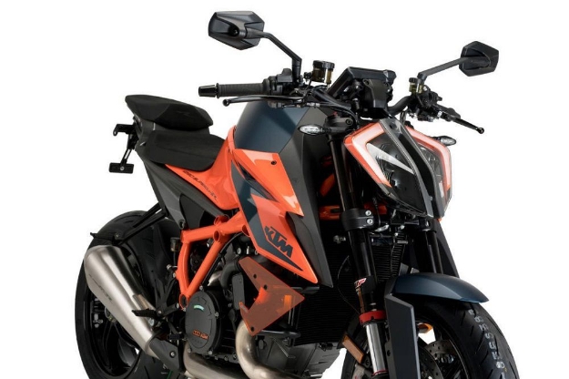 Afbeeldingen van Side Spoiler Downforce van Puig voor de KTM 1290 Superduke R '20- -oranje