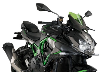 Toon details van Vervangingsruit naked bike Sport Puig Kawasaki Z H2 / SE '20- Afbeeldingen van Vervangingsruit naked bike Sport Puig Kawasaki Z H2 / SE '20-