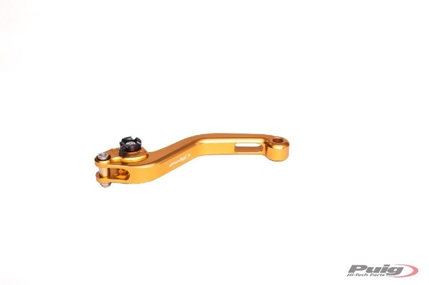 Afbeeldingen van Koppelingshendel Puig kort goud/zwart