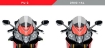 Afbeeldingen van Side Spoiler Downforce Sport van Puig voor de Aprilia RSV4 RR / RF '15-20