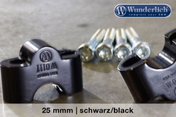 Toon details van Handlebar riser 25mm diverse BMW modellen - black Wunderlich Afbeeldingen van Handlebar riser 25mm diverse BMW modellen - black Wunderlich