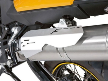 Toon details van Exhaust heat shield BMW F650GS '08-/ F700GS/ F800GS/ F800GS Adv. '13-- silver Wunderlich Afbeeldingen van Exhaust heat shield BMW F650GS '08-/ F700GS/ F800GS/ F800GS Adv. '13-- silver Wunderlich