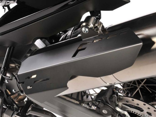 Afbeeldingen van Exhaust heat shield BMW F650GS '08-/ F700GS/ F800GS/ F800GS Adv. '13-- black Wunderlich