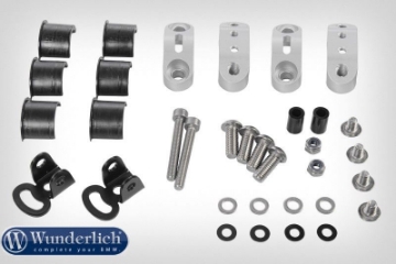Toon details van Mounting kit orig. additional lamps for Wunderlich tank protection bar BMW R1200GS/LC - silver Afbeeldingen van Mounting kit orig. additional lamps for Wunderlich tank protection bar BMW R1200GS/LC - silver