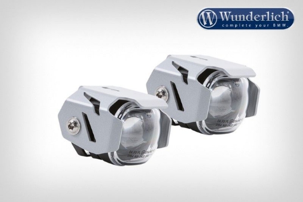 Afbeeldingen van LED auxiliary headlight micro flooter crash bar mounting diverse BMW modellen - silver Wunderlich