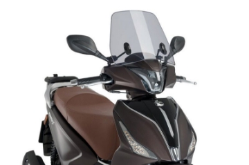 Toon details van Windscherm scooter model Traffic Puig voor Kymco People 125 S '18--licht getint Afbeeldingen van Windscherm scooter model Traffic Puig voor Kymco People 125 S '18--licht getint