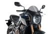 Afbeeldingen van Stuurkuipje zwart model retro fairing met ruitje Puig Honda CB650R '19- / CB1000R '18-