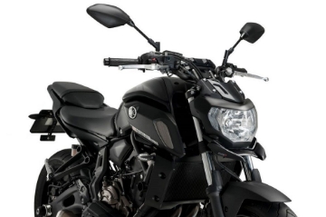 Toon details van Voorspatbord/snavel verlenger mat zwart Puig Yamaha MT-07 '18-20 Afbeeldingen van Voorspatbord/snavel verlenger mat zwart Puig Yamaha MT-07 '18-20