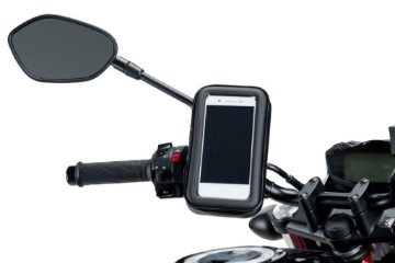 Toon details van Backmirror handlebar support voor telefoonhoes Afbeeldingen van Backmirror handlebar support voor telefoonhoes