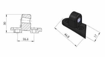Toon details van Kuipspiegel adapter Puig Rechts Ducati Panigale V2 / 1100 V4/S '18-'20 Afbeeldingen van Kuipspiegel adapter Puig Rechts Ducati Panigale V2 / 1100 V4/S '18-'20