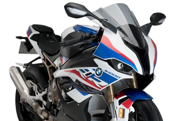 Afbeeldingen van Side Spoiler Downforce van Puig voor de BMW S1000RR '19- -blauw