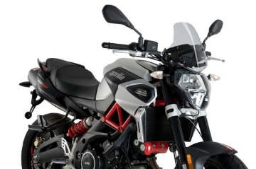 Toon details van Vervangingsruit naked bike Sport Puig Aprilia SL750 Shiver '07-09 / 900 '17- Afbeeldingen van Vervangingsruit naked bike Sport Puig Aprilia SL750 Shiver '07-09 / 900 '17-