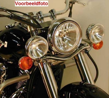 Toon details van Custom Twinlight Set Hepco&Becker chroom Suzuki VS1400 Intruder Afbeeldingen van Custom Twinlight Set Hepco&Becker chroom Suzuki VS1400 Intruder