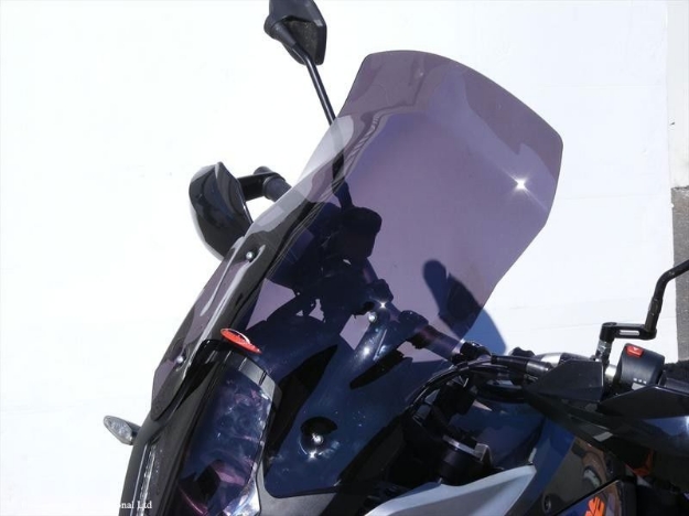 Afbeeldingen van Vervangingsruit Touring KTM 1190 ADVENTURE '13-'16/ 1050 ADVENTURE '15-'16 (440 MM hoog + 50 MM breder)-donker getint