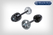 Afbeeldingen van Crash pad hub cover diverse BMW modellen - silver Wunderlich