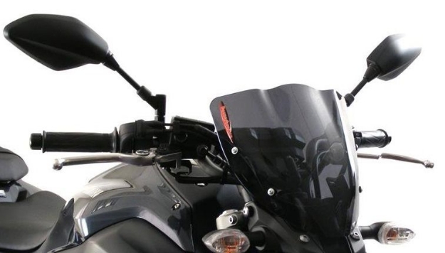 Afbeeldingen van Vervangingsruit naked bike short (27cm) Yamaha MT-07 2014--Donker getint