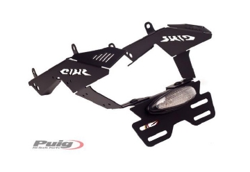 Toon details van Kentekenplaathouder zwart Puig Honda CBR600RR '07-12 Afbeeldingen van Kentekenplaathouder zwart Puig Honda CBR600RR '07-12