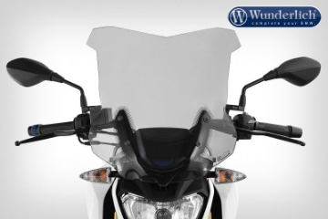 Toon details van Windscreen touring donker getint BMW G310R - Wunderlich Afbeeldingen van Windscreen touring donker getint BMW G310R - Wunderlich