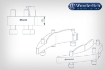 Afbeeldingen van Handlebar riser BMW K1600B/Grand America/GT/GTL - silver Wunderlich