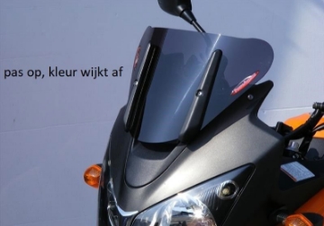 Toon details van Adventure sports screen Kawasaki KLV1000 (250mm) -transparant Afbeeldingen van Adventure sports screen Kawasaki KLV1000 (250mm) -transparant