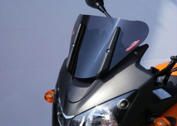 Toon details van Adventure sports screen Kawasaki KLV1000 (250mm) -donker getint Afbeeldingen van Adventure sports screen Kawasaki KLV1000 (250mm) -donker getint