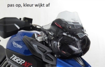 Toon details van Adventure sports screen Triumph diverse Tiger modellen (215mm) -donker getint Afbeeldingen van Adventure sports screen Triumph diverse Tiger modellen (215mm) -donker getint