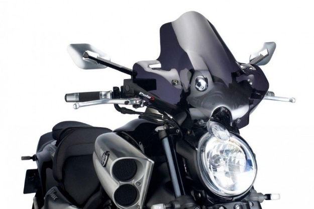Afbeeldingen van Vervangingsruit naked bike Puig Yamaha V-MAX '09--donker getint
