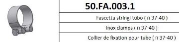 Toon details van MIVV klem RVS (37-40mm) Afbeeldingen van MIVV klem RVS (37-40mm)